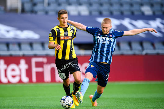 Häckens Leo Bengtsson och Djurgårdens Kalle Holmberg