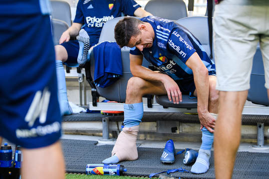 Djurgårdens Haris Radetinac har ont