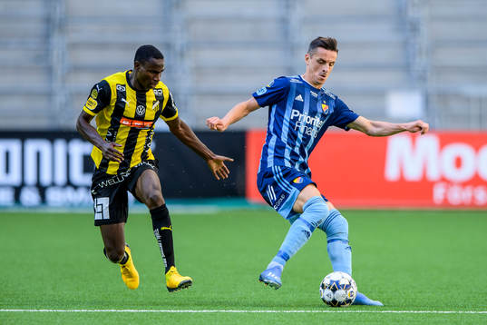 Häckens Godswill Ekpolo och Djurgårdens Haris Radetinac
