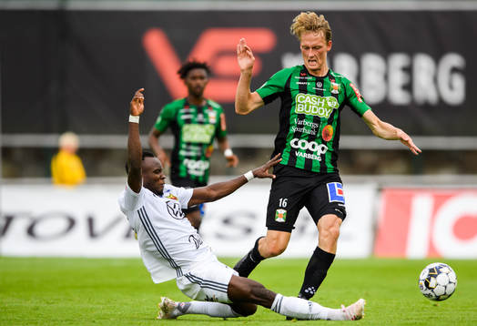Östersunds Sam Mensiro och Varbergs Alexander Johansson