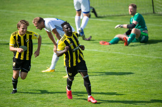 IFK Hässleholms 3-målsskytt Mike Andrew har kvitterat