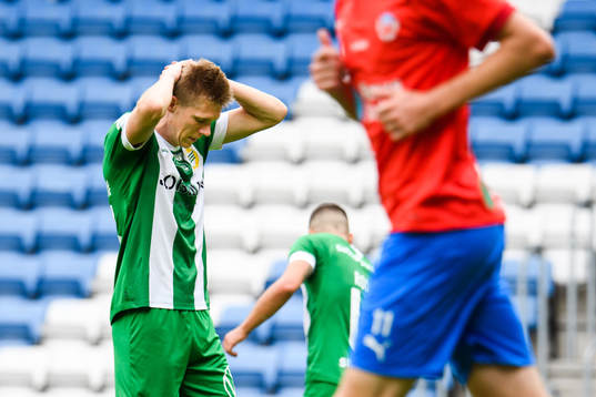 Hammarbys Aron Johansson deppar