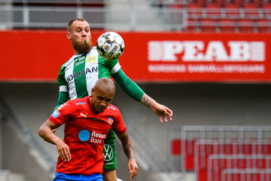 Hammarbys David Fällman och Helsingborgs Anthony van