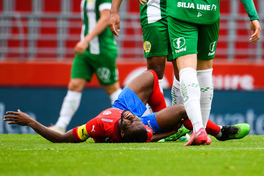 Helsingborgs Mohammed Abubakari har ont