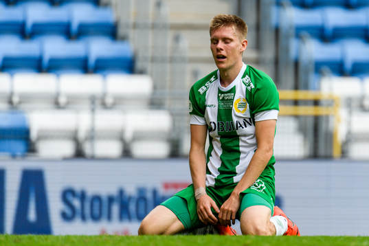 Hammarbys Aron Johansson deppar