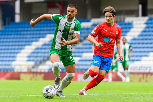 Hammarbys Vladimir Rodic och Helsingborgs Brandur