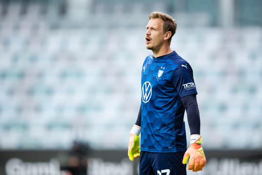 Malmö FFs målvakt Johan Dahlin