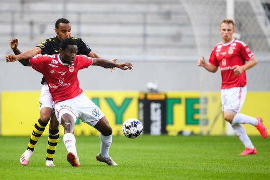 s Bilal Hussein och Kalmars York Rafael