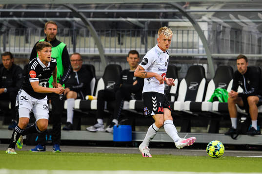 Carlo Holse of Rosenborg and Kasper Lunding Jakobsen of Odd