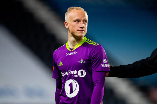Goalkeeper Julian Faye Lund of Rosenborg