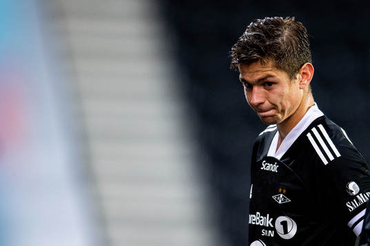 Torgeir Børven of Rosenborg looks dejected