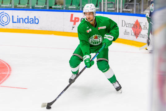 Daniel Zaar nunder en träning med Rögle