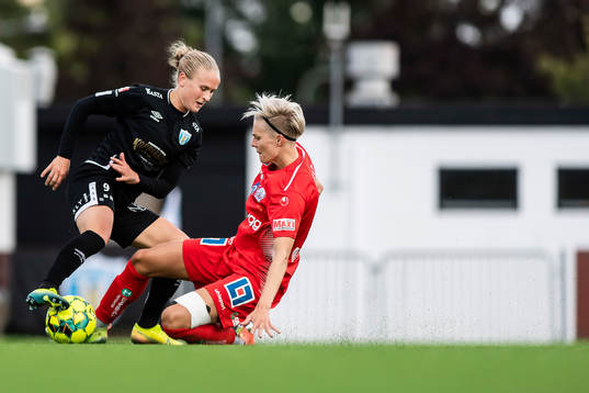 Göteborgs Filippa Curmark och Linköpings Lina Hurtig
