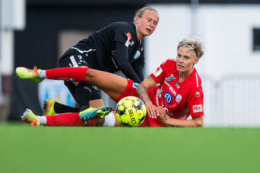 Göteborgs Filippa Curmark och Linköpings Lina Hurtig