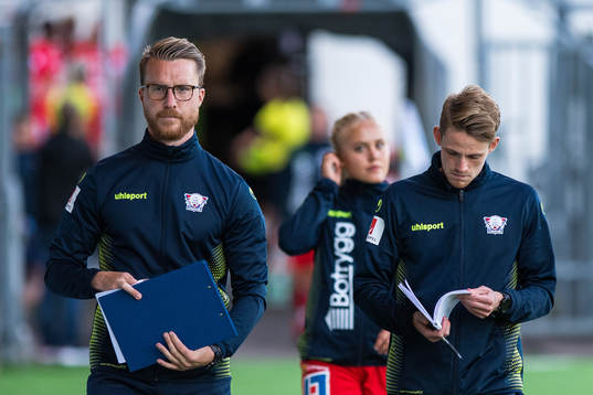 Linköpings tränare Olof Unogård och tränare William