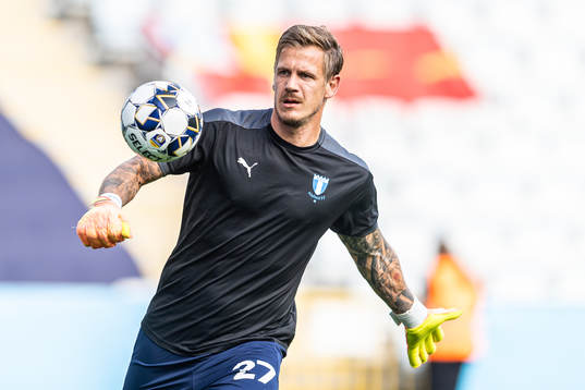 Malmö FFs målvakt Johan Dahlin