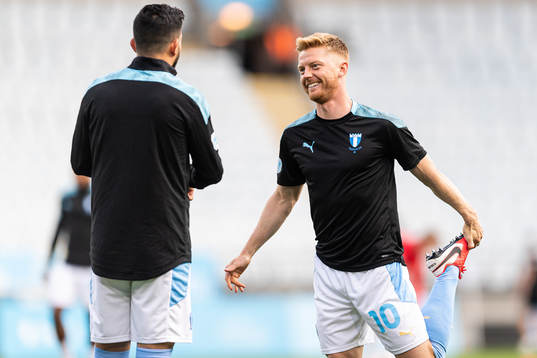 Malmö FFs Anders Christiansen i samtal med Behrang Safari