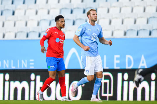 Helsingborgs Martin Olsson och Malmö FFs Ola Toivonen
