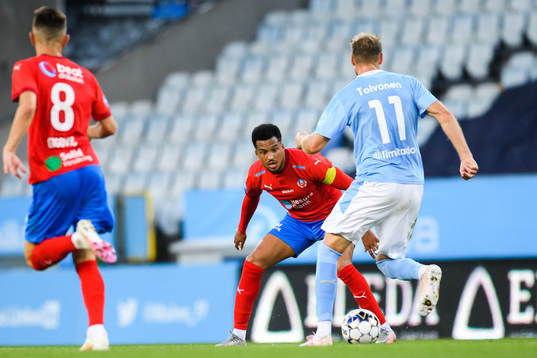 Helsingborgs Martin Olsson och Malmö FFs Ola Toivonen