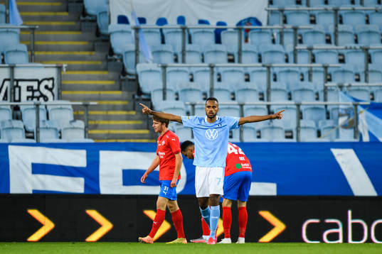 Malmö FFs Isaac Kiese Thelin jublar