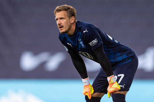 Malmö FFs målvakt Johan Dahlin