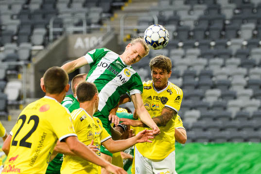 Hammarbys Gustav Ludwigson och Falkenbergs Marcus
