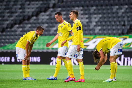 Falkenbergs Carl Johansson , Tobias Karlsson och Sander van