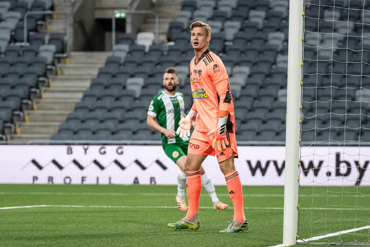 Falkenbergs målvakt Johan Brattberg
