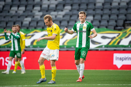 Hammarbys Aron Johansson deppar