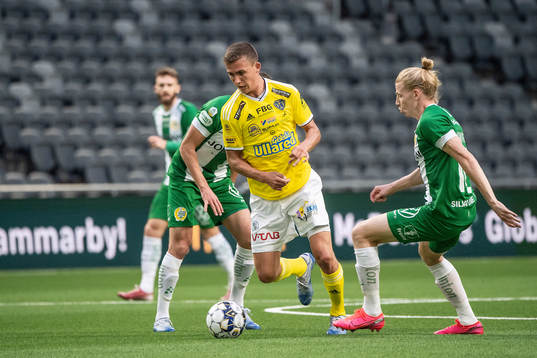 Falkenbergs Sander van Looy och Hammarbys Gustav Ludwigson