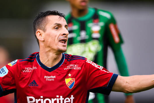 Djurgårdens Haris Radetinac reagerar