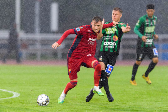 Djurgårdens Fredrik Ulvestad och Varbergs Albin Winbo