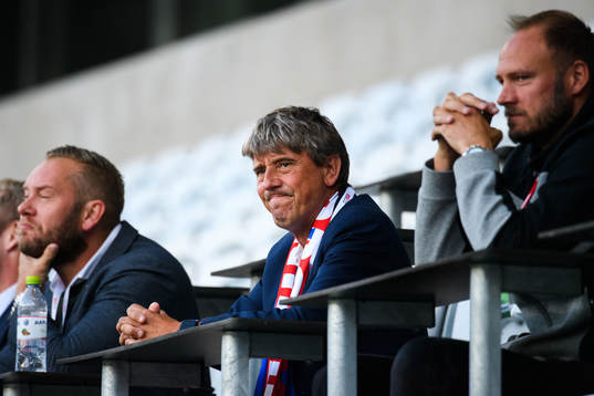 Helsingborgs ordförande Krister Azelius och Andreas