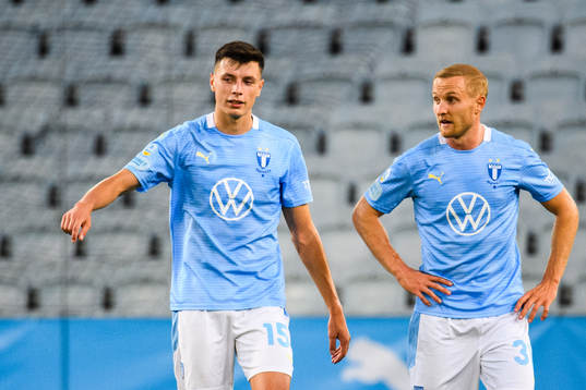 Malmö FFs Anel Ahmedhodzic och Franz Brorsson