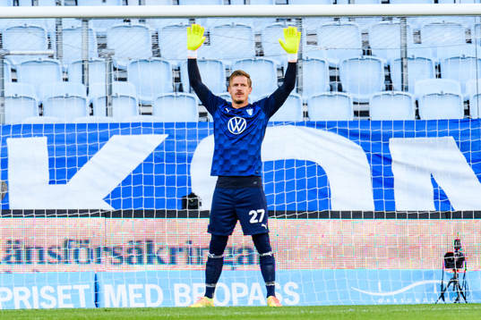 Malmö FFs målvakt Johan Dahlin