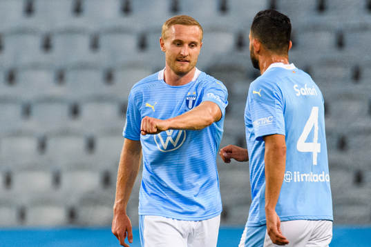 Malmö FFs Franz Brorsson och Behrang Safari