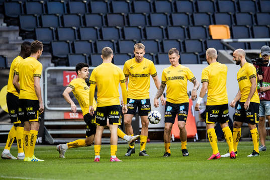 Elfsborgs spelare värmer upp