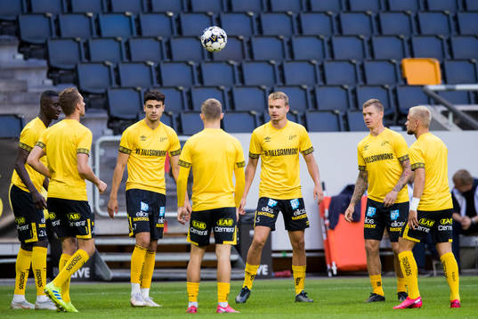 Elfsborgs spelare värmer upp