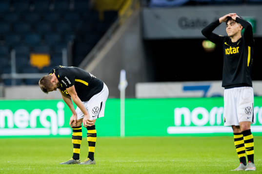 s Rasmus Lindkvist och Eric Kahl (h) deppar
