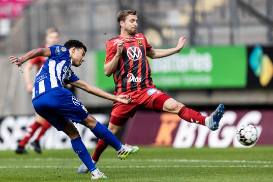 IFK Göteborgs Alexander Jallow och Östersunds Ludvig
