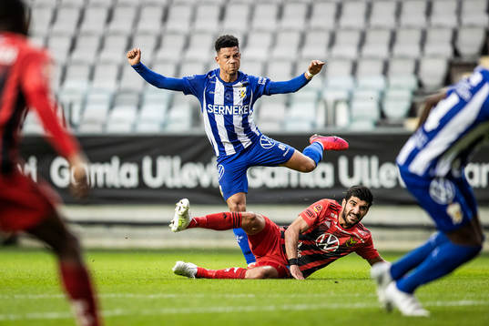IFK Göteborgs Tobias Sana och Östersunds Rewan Amin
