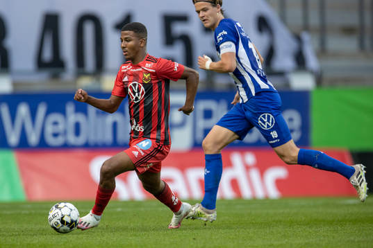 Östersunds Nebiyou Perry mot IFK Göteborgs August