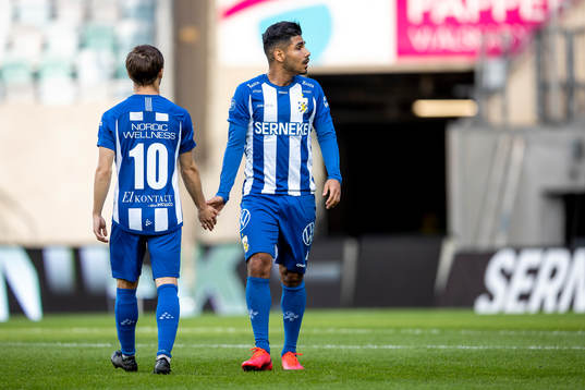 IFK Göteborgs Patrik Karlsson Lagemyr och Hosam Aiesh