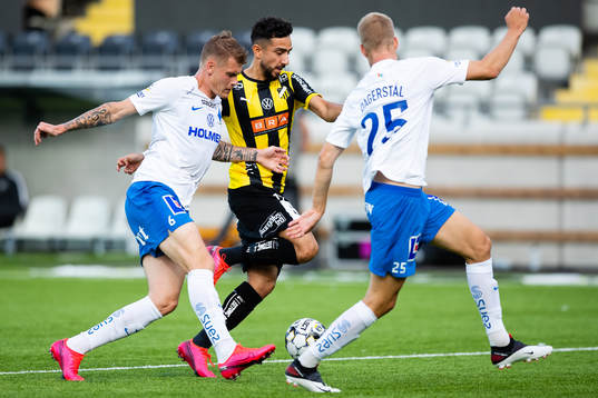 IFK Norrköpings Eric Smith och Filip Dagerstål mot