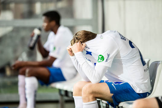 IFK Norrköpings Ísak Bergmann Jóhannesson deppar