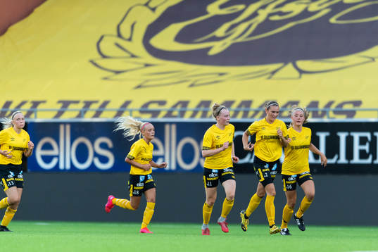 Elfsborgs Evelina Brink, Moa Skoglund, Leann Nyström,