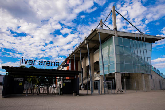 Exteriör av Iver Arena
