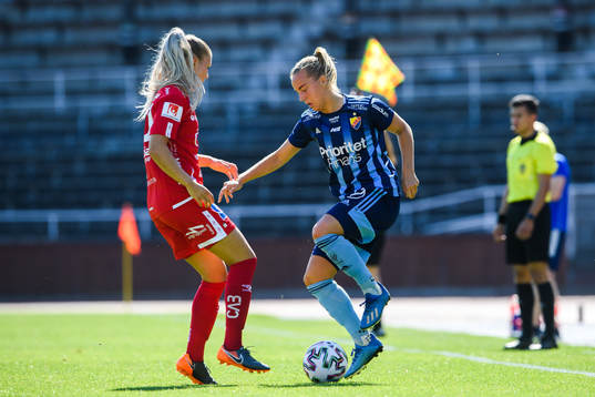 Örebros Cajsa Åkerberg och Djurgårdens Fanny Lång