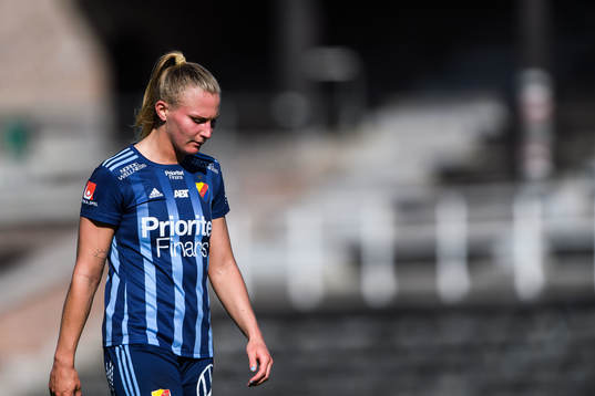 Djurgårdens Rachel Bloznalis deppar