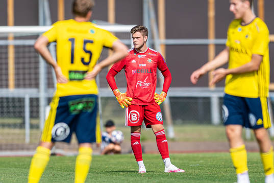 Ängelholms målvakt Robin Streifert